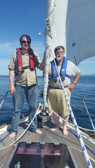 Walt and Hans in the strait