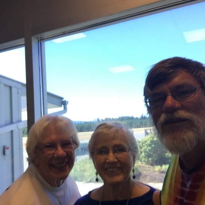 At the Campbell River Airport, July 18