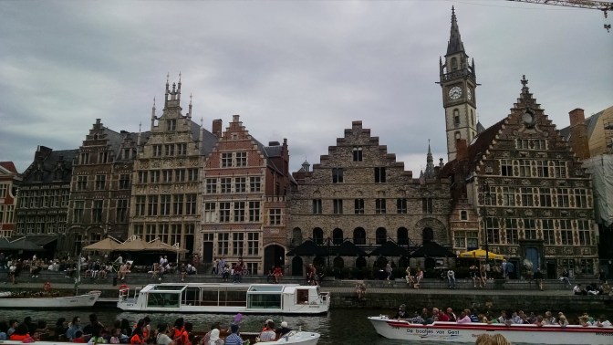 Ghent Central Square with canal